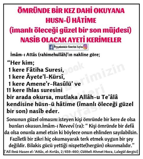 Hüsnü Hatime Duası: Ölümden Sonra Rahatlık İçin