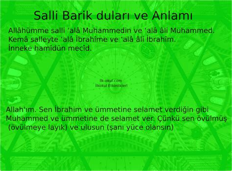 Salli Barik Duası ve İyi Duaların Gücü