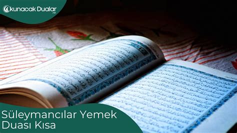 Süleymancılar Yemek Duası ve Misafir Ağırlama