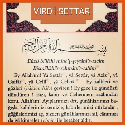Virdi Settâr Duası İle Huzur Bulmak